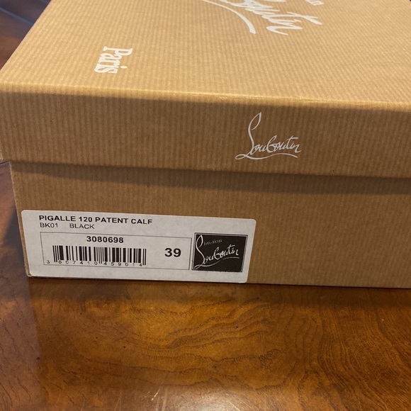 Christian Louboutin Pigalle 120 Patent Calf BK01 size 39 - Picture 10 of 17